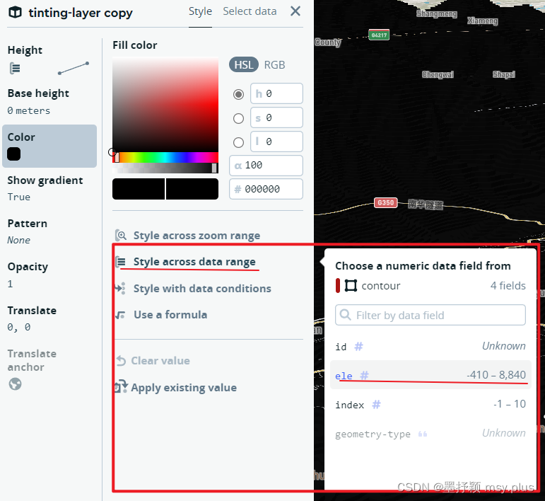 【mapbox自定义样式】根据高度着色 配图 4