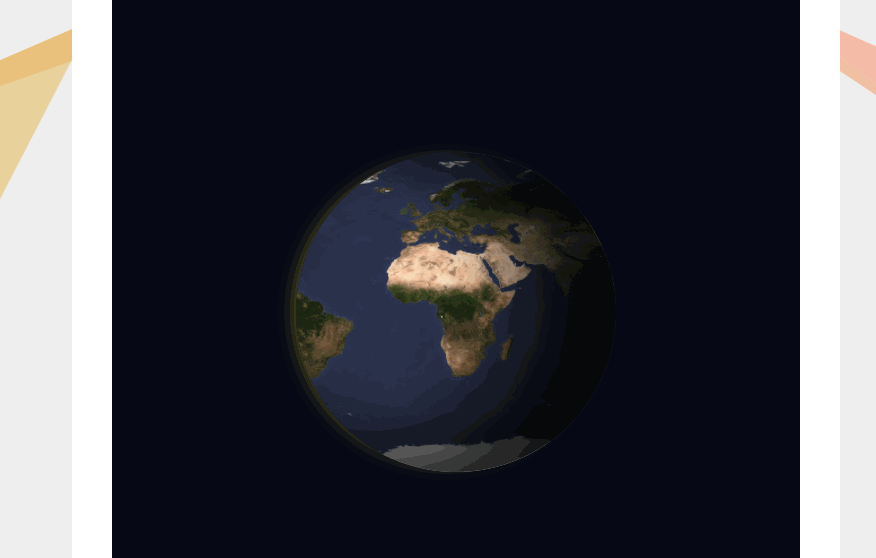 【css灵感】模拟3D地球